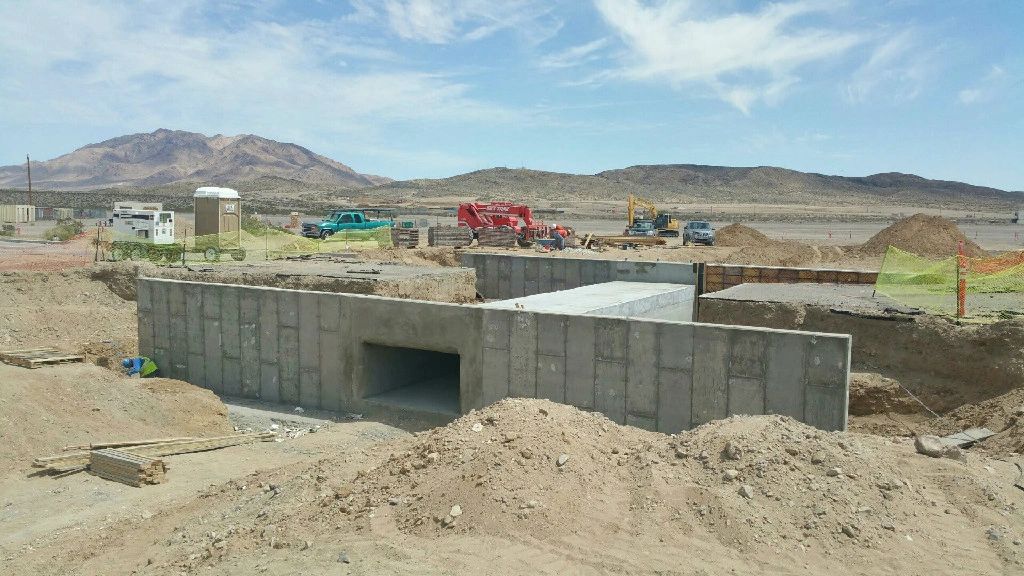Past construction project site